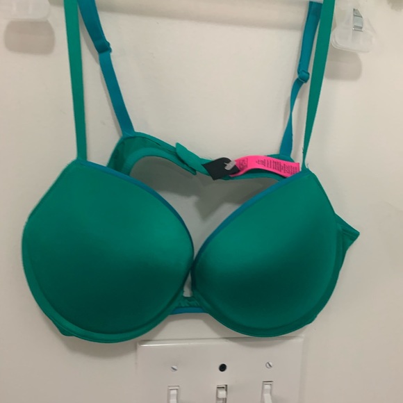 LA SenZa Flattering On Trend Green Color Pop Bra Size 36B - Picture 7 of 10